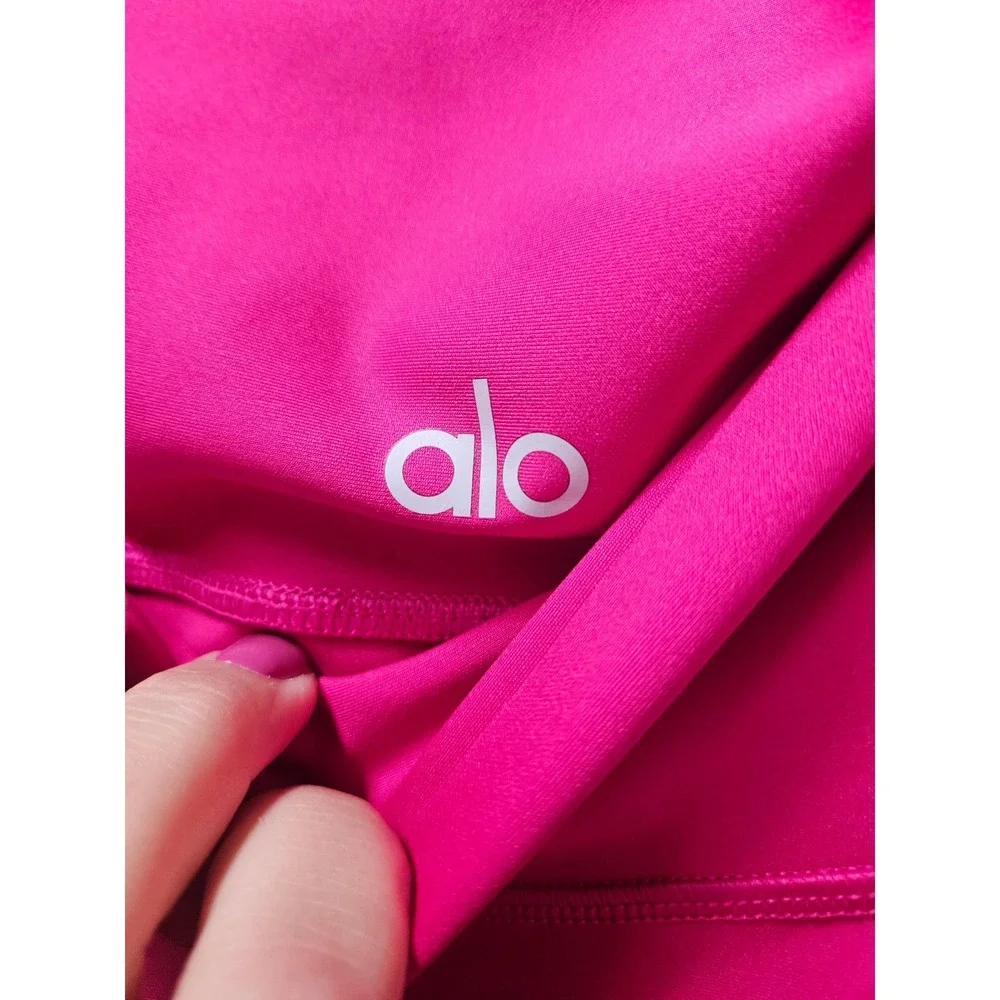 Alo Yoga High Waist Airbrush Leggings Pink Womens Medium W5473R